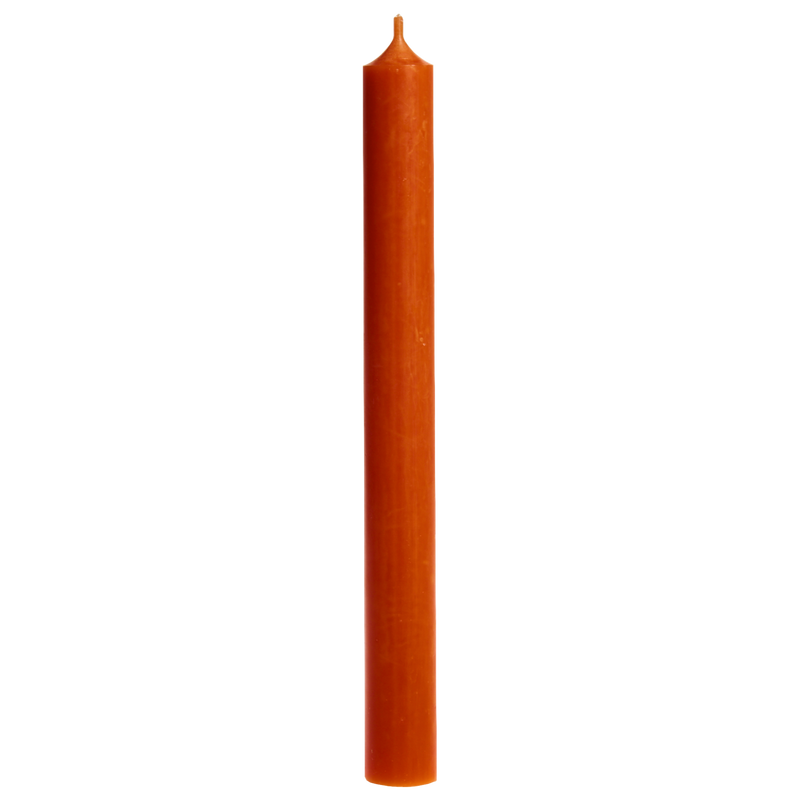 11-Rust, Tall Dinner Candles