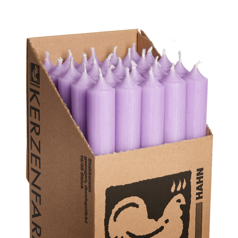 12 Lavender, Regular Dinner Candles