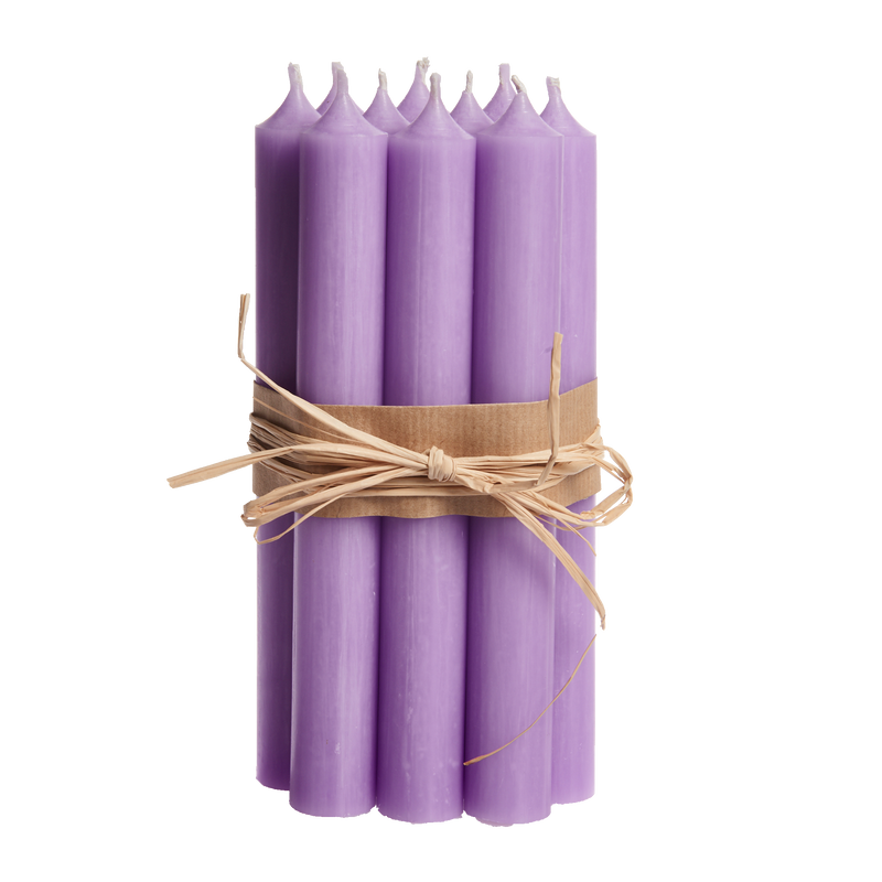 12 Lavender, Regular Dinner Candles