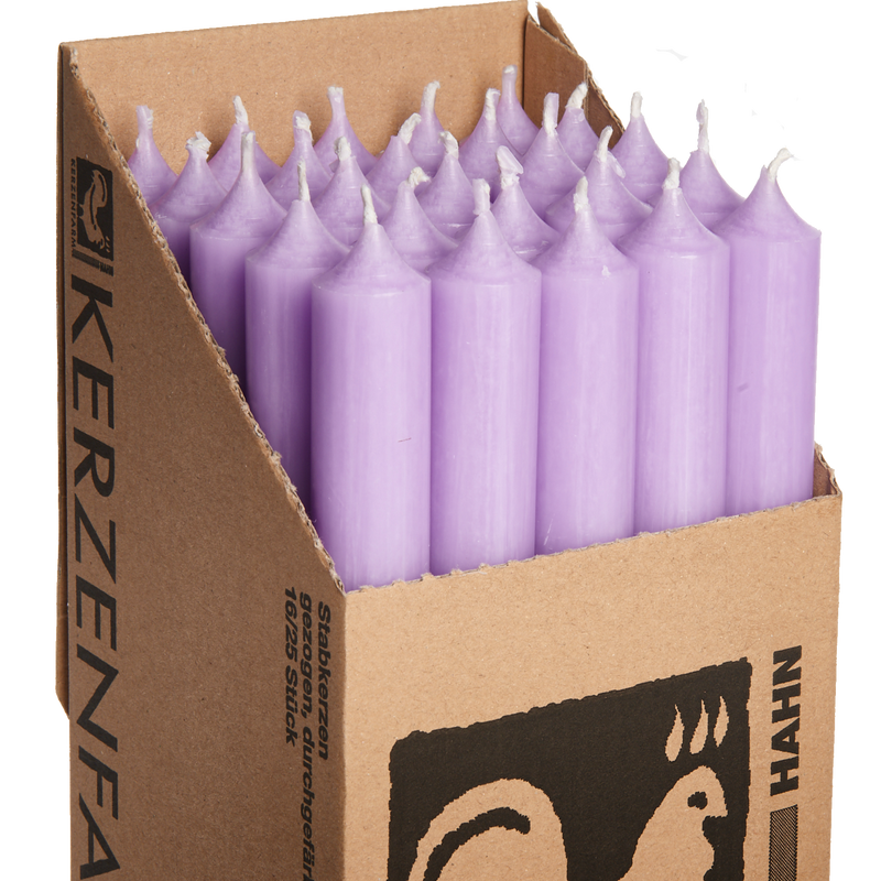 12-Lavender, Tall Dinner Candles