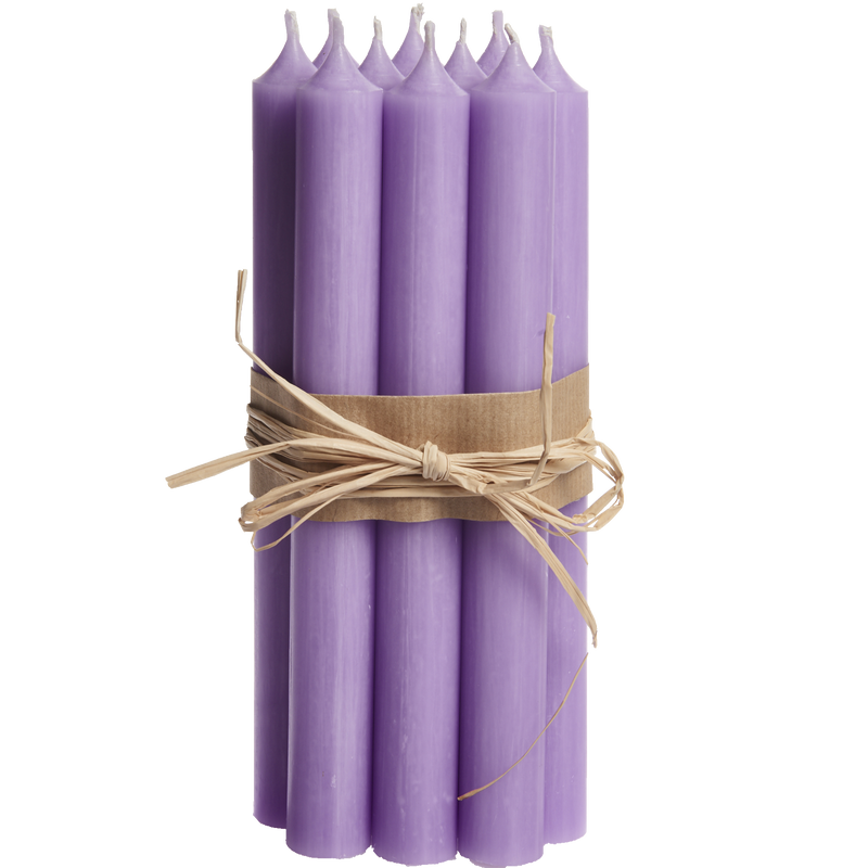 12-Lavender, Tall Dinner Candles