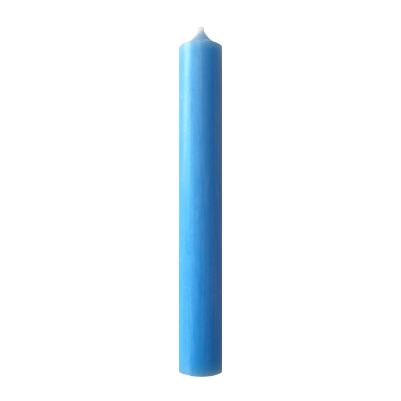 14 Light Blue, Regular Dinner Candles