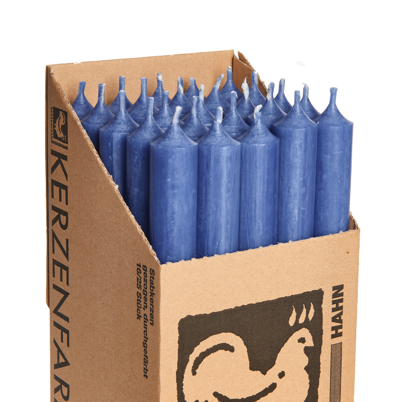 15 Blue, Regular Dinner Candles