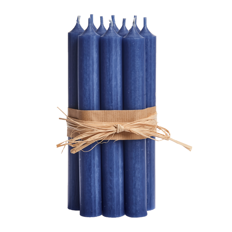 15 Blue, Regular Dinner Candles