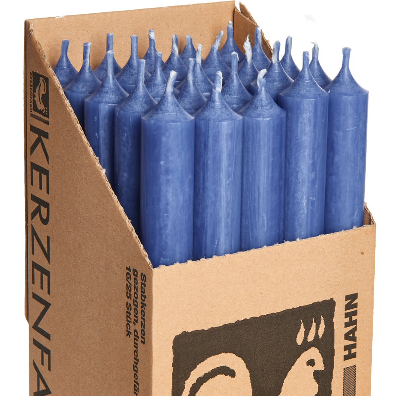 15-Blue, Tall Dinner Candles