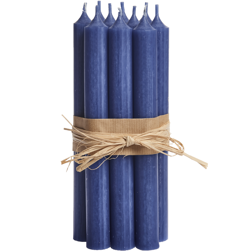 15-Blue, Tall Dinner Candles