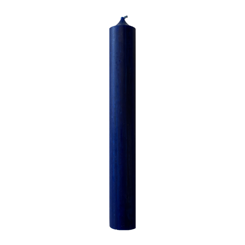 16 Dark Blue, Regular Dinner Candles