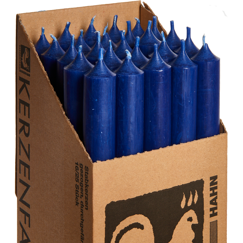 16-Dark Blue, Tall Dinner Candles