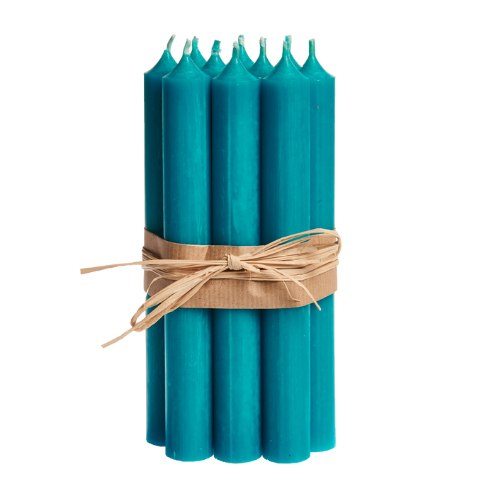 Turquoise, Regular Dinner Candles