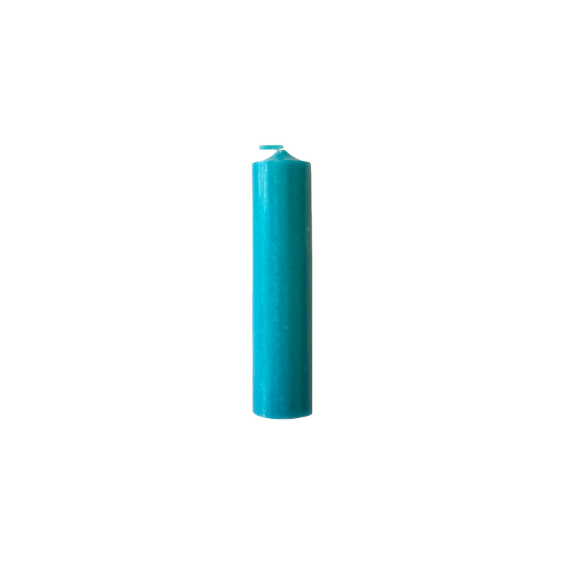 Turquoise, Short Dinner Candles