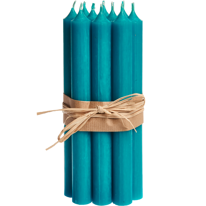 Turquoise, Tall Dinner Candles