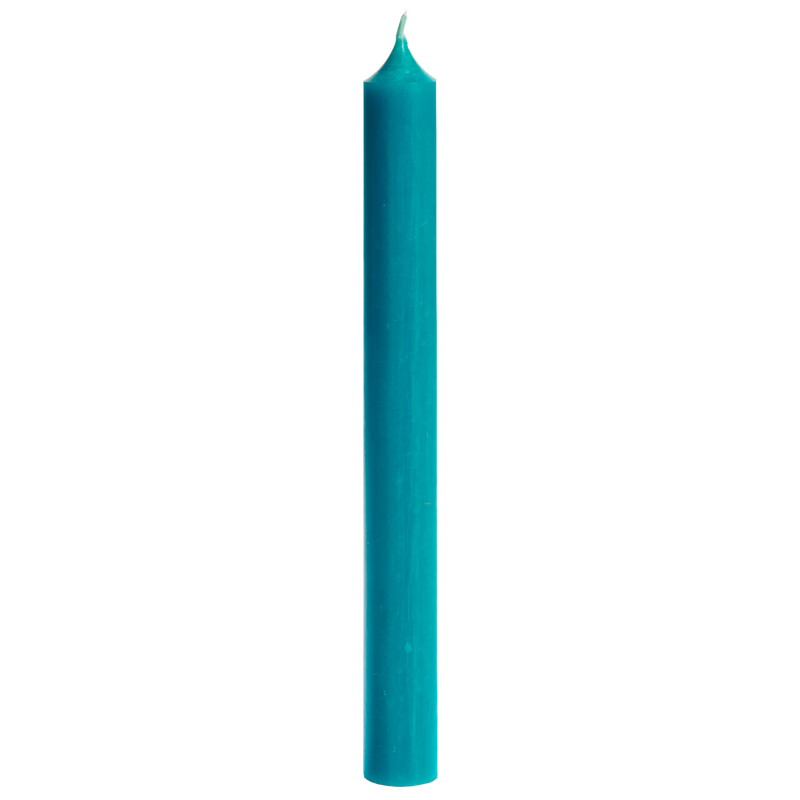 18-Turquoise, Tall Dinner Candles