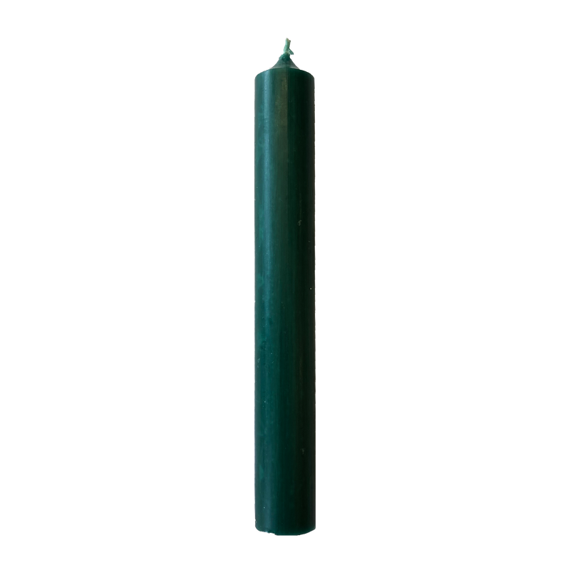21 Dark Green, Regular Dinner Candles