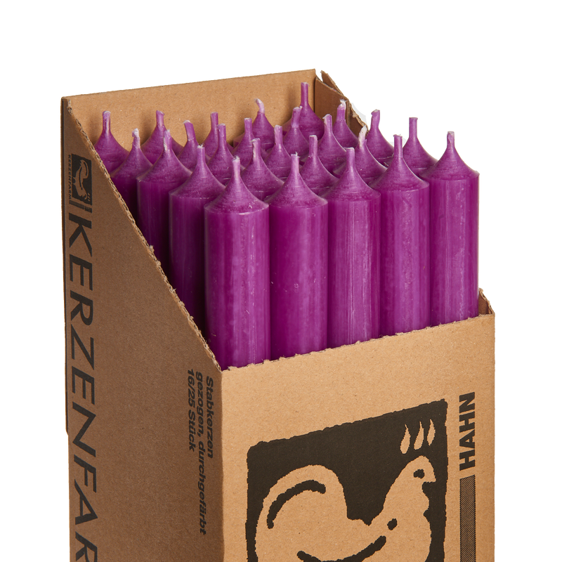 22 Aubergine , Regular Dinner Candles