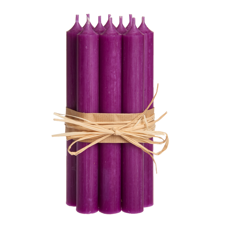22 Aubergine , Regular Dinner Candles