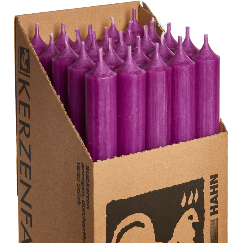 22-Aubergine , Tall Dinner Candles