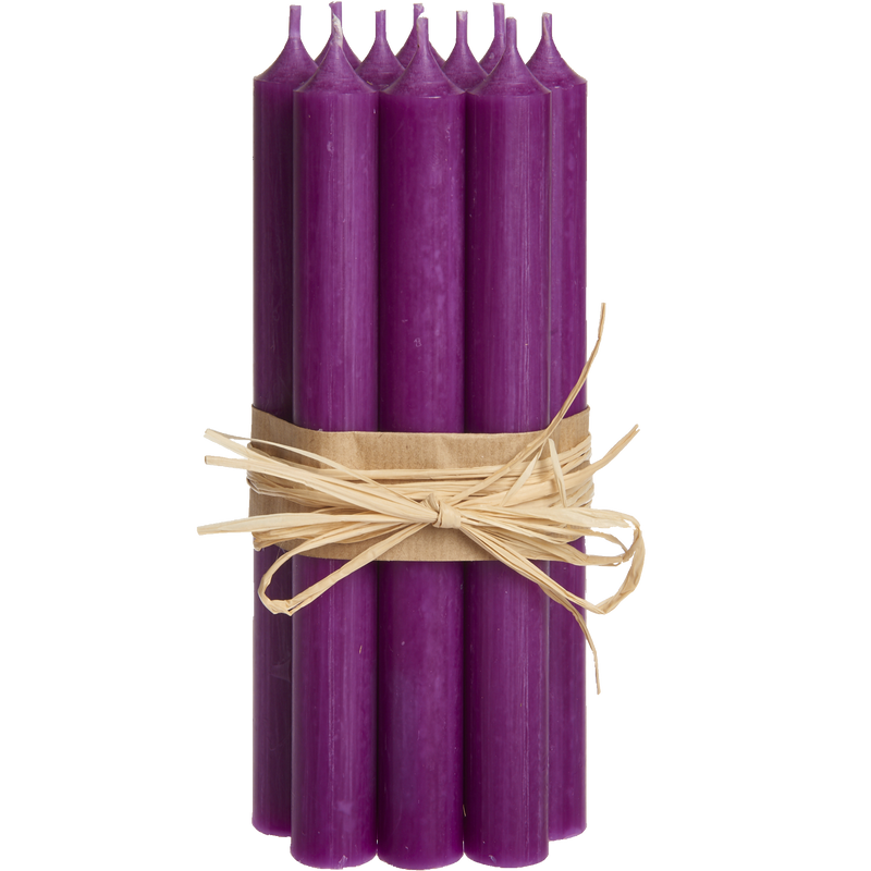 22-Aubergine , Tall Dinner Candles