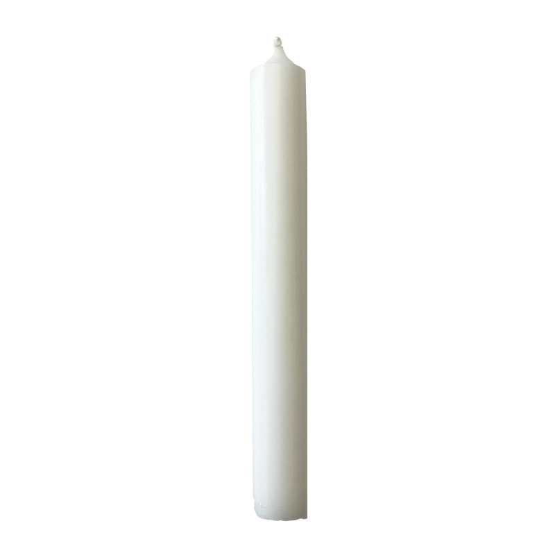 25 White, Regular Dinner Candles