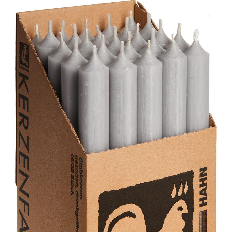 26-Grey , Tall Dinner Candles