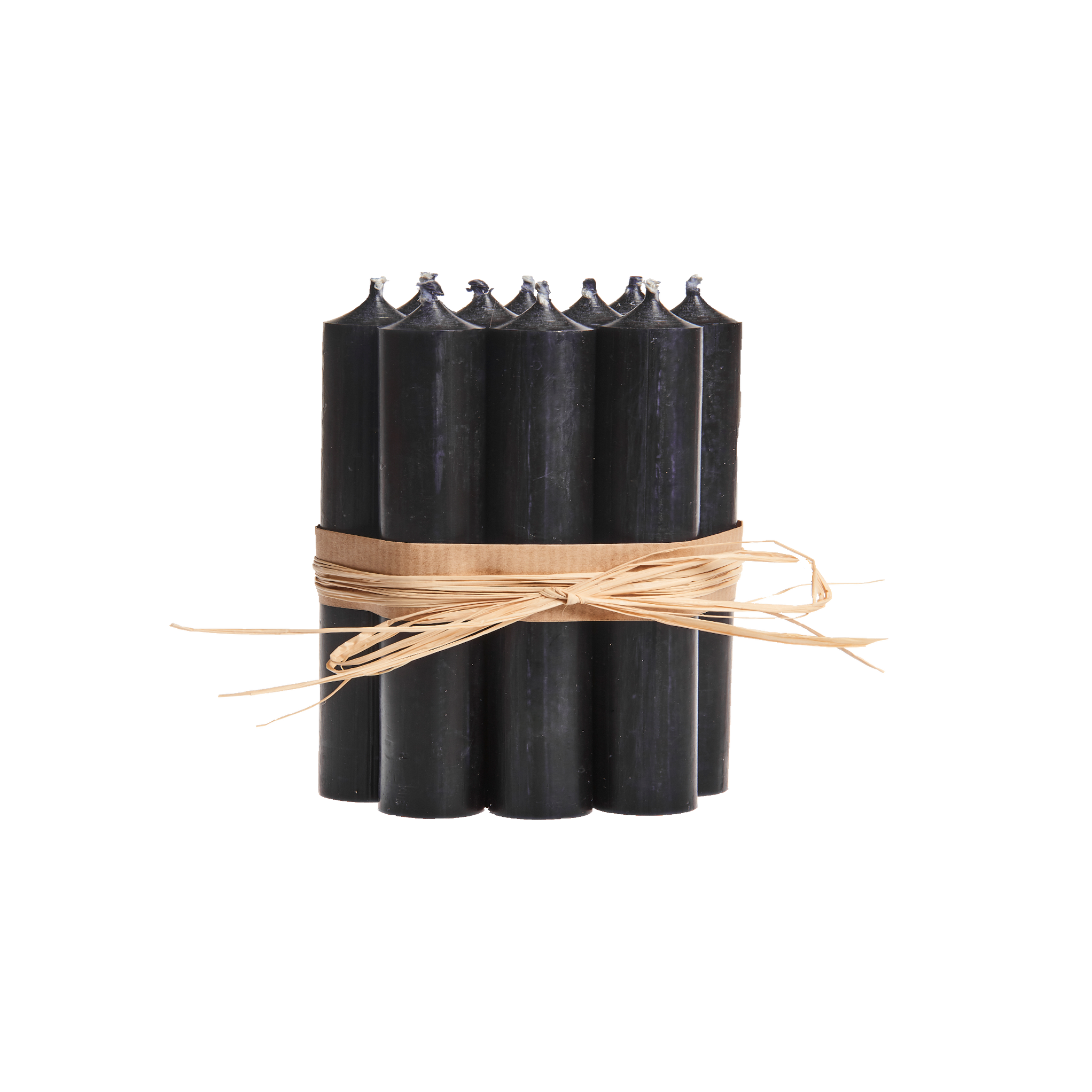 Black, Short Dinner Candles — Plaristo of Rye