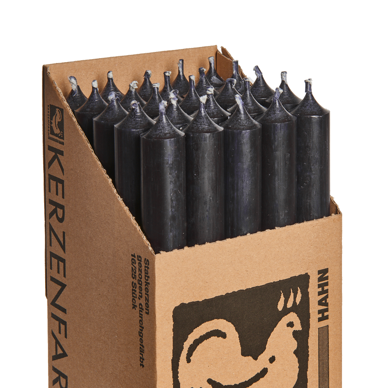 27 Black, Regular Dinner Candles