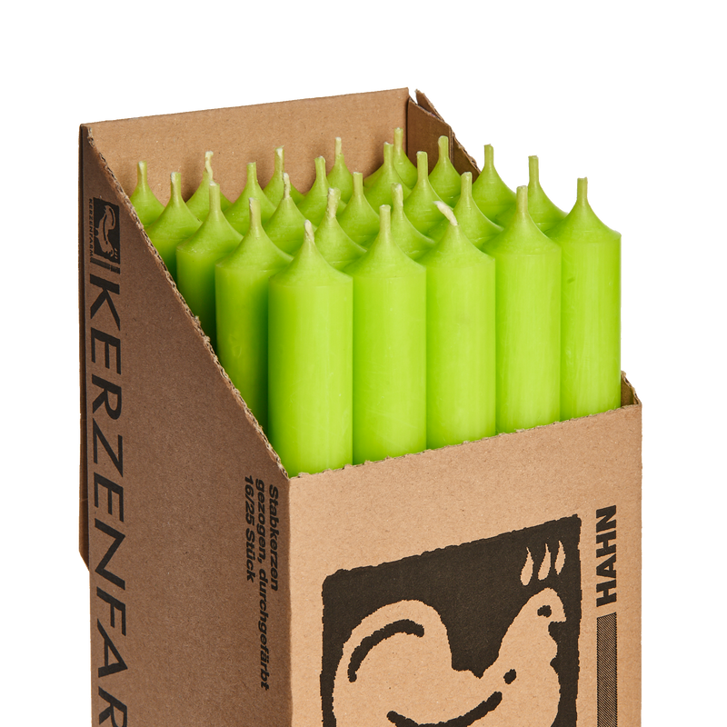 28 Apple Green, Regular Dinner Candles