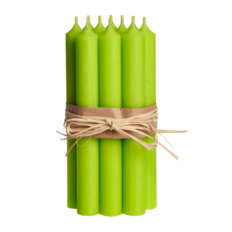 28 Apple Green, Regular Dinner Candles