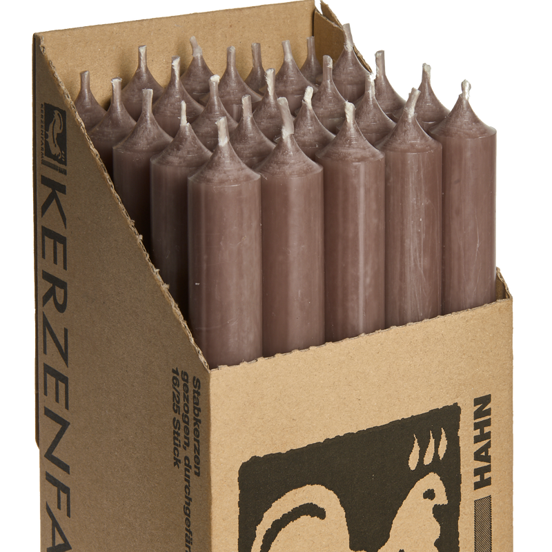 32-Mud, Tall Dinner Candles