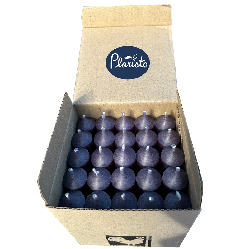 Anthrazite, Short Dinner Candles