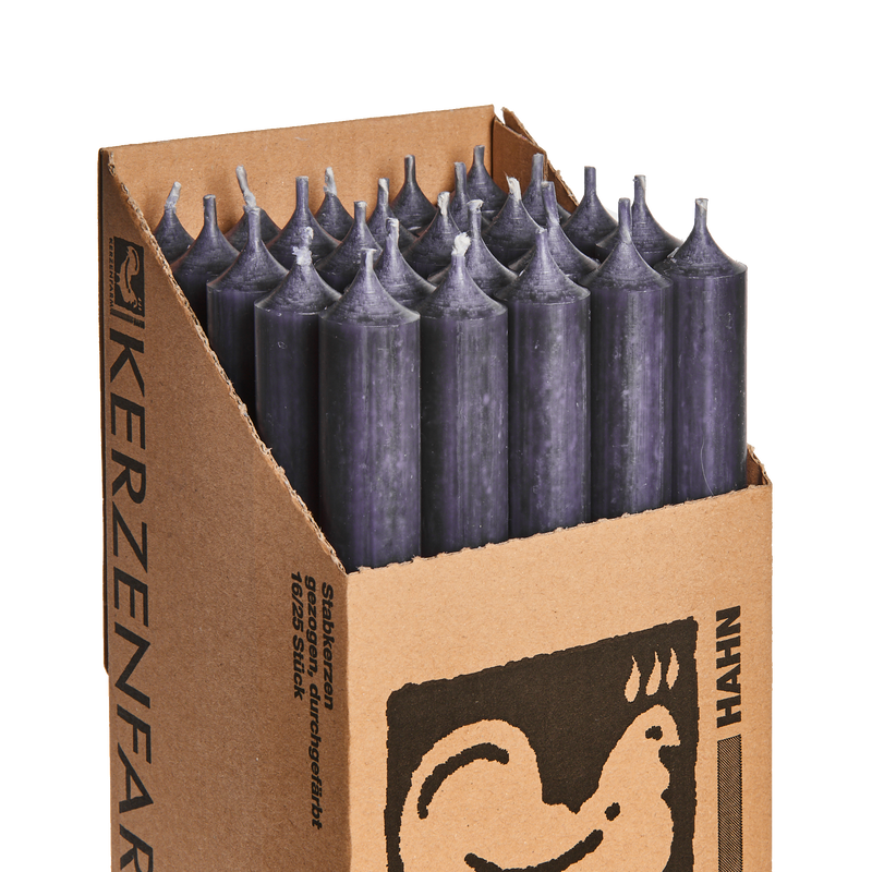 34 Anthrazite, Regular Dinner Candles