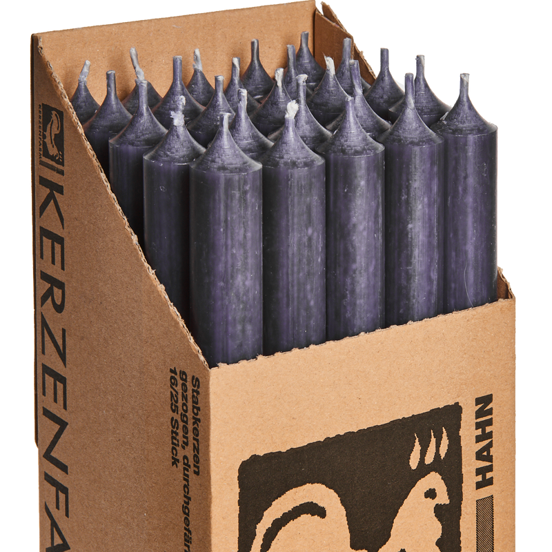 Tall Dinner Candles – Anthracite (Drip-Free, 11.5h)