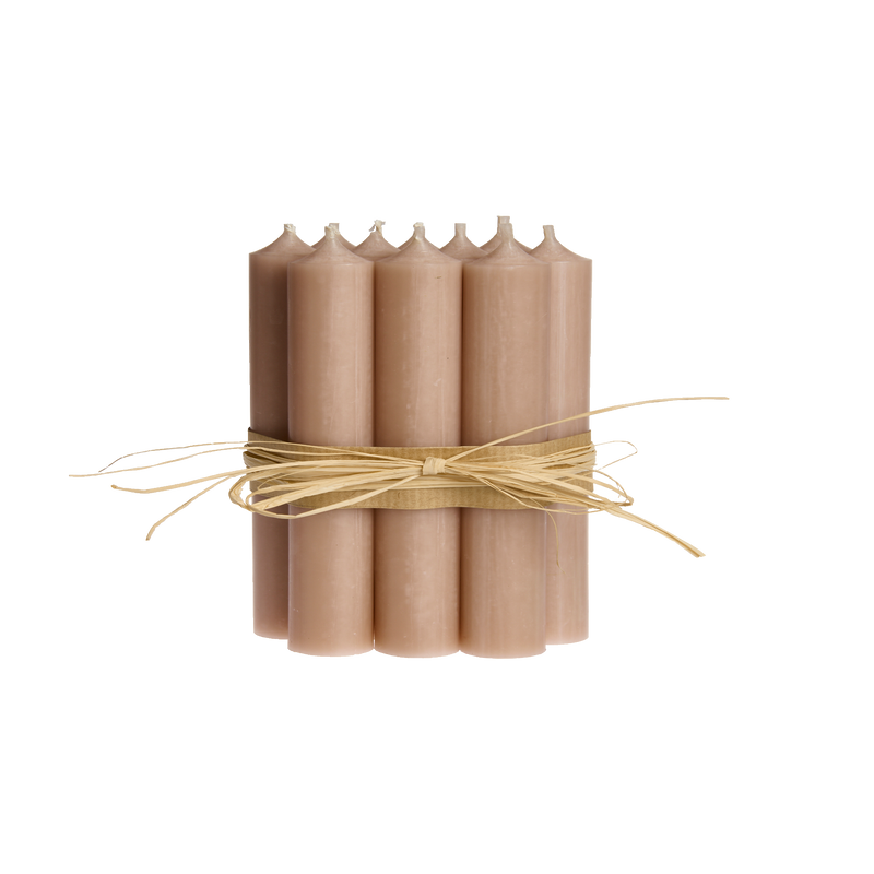 Taupe, Short Dinner Candles