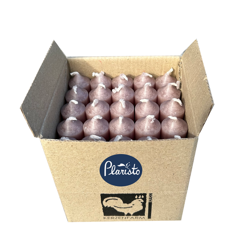 Taupe, Short Dinner Candles