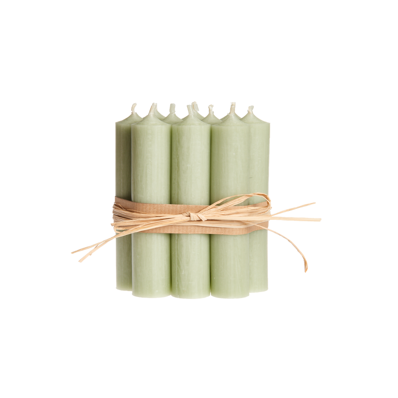 Sage, Short Dinner Candles