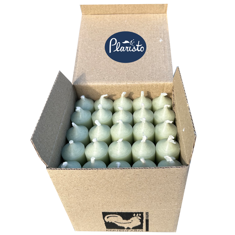 Sage, Short Dinner Candles