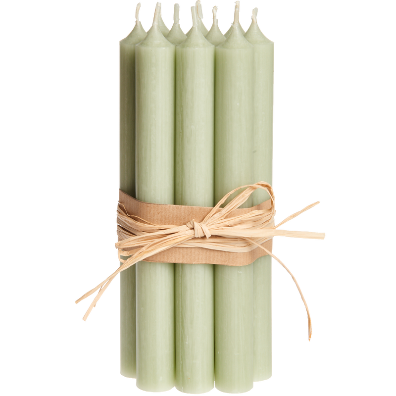 36-Sage, Tall Dinner Candles