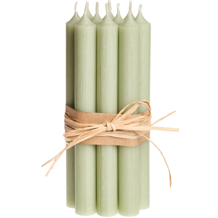 Sage, Tall Dinner Candles