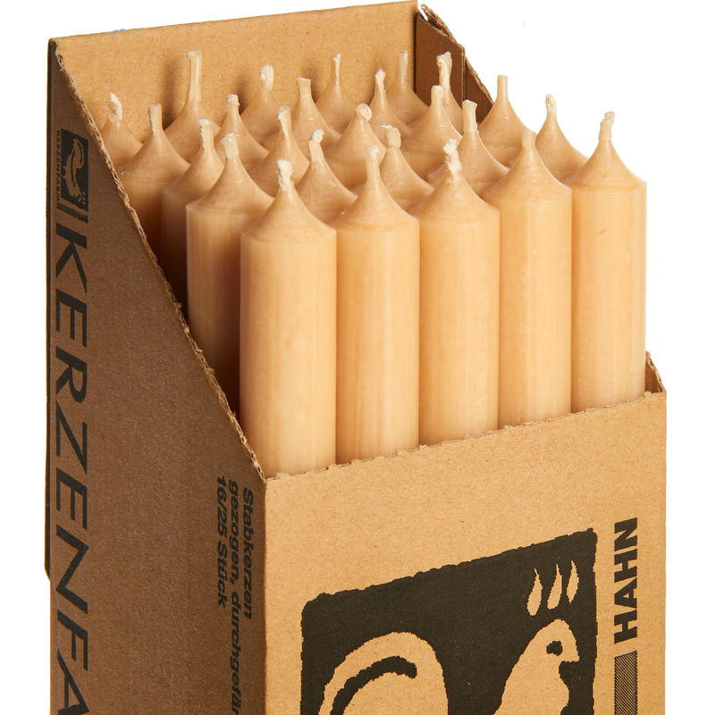 37-Caramel, Tall Dinner Candles