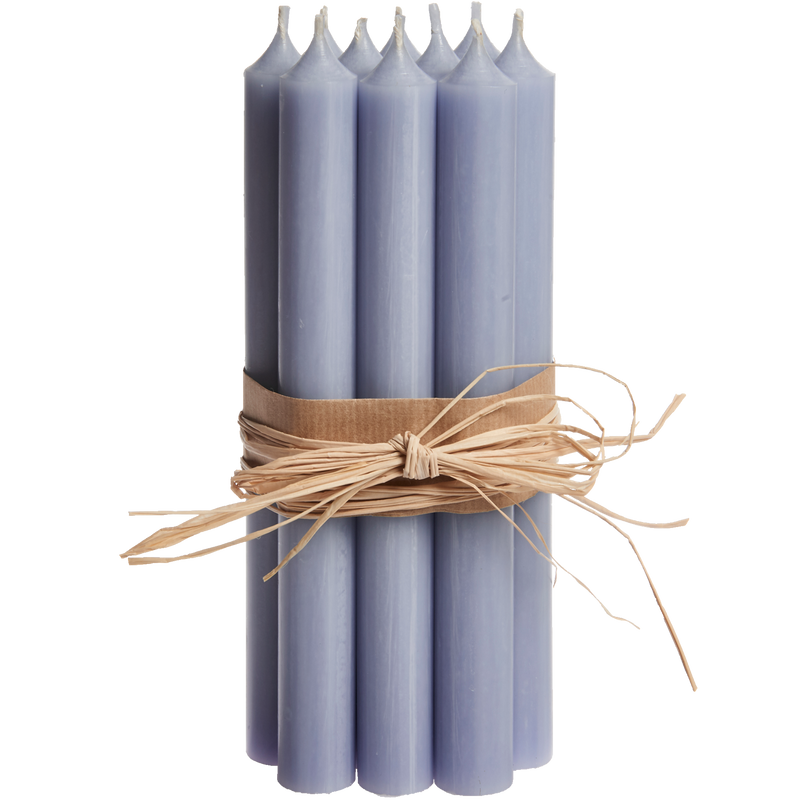 38-Dove Blue, Tall Dinner Candles