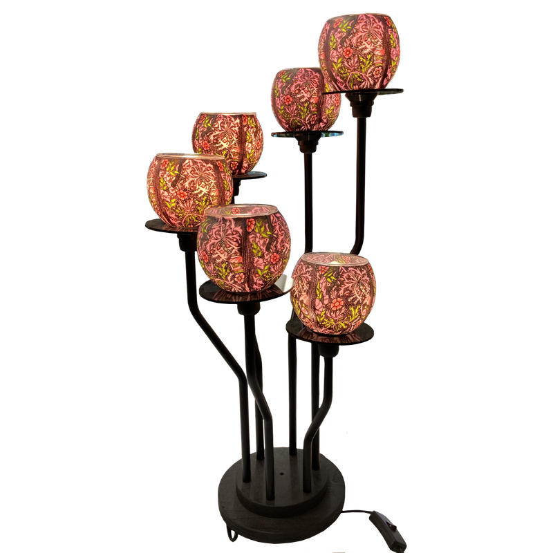 Glowing Glass Lamp for six shades