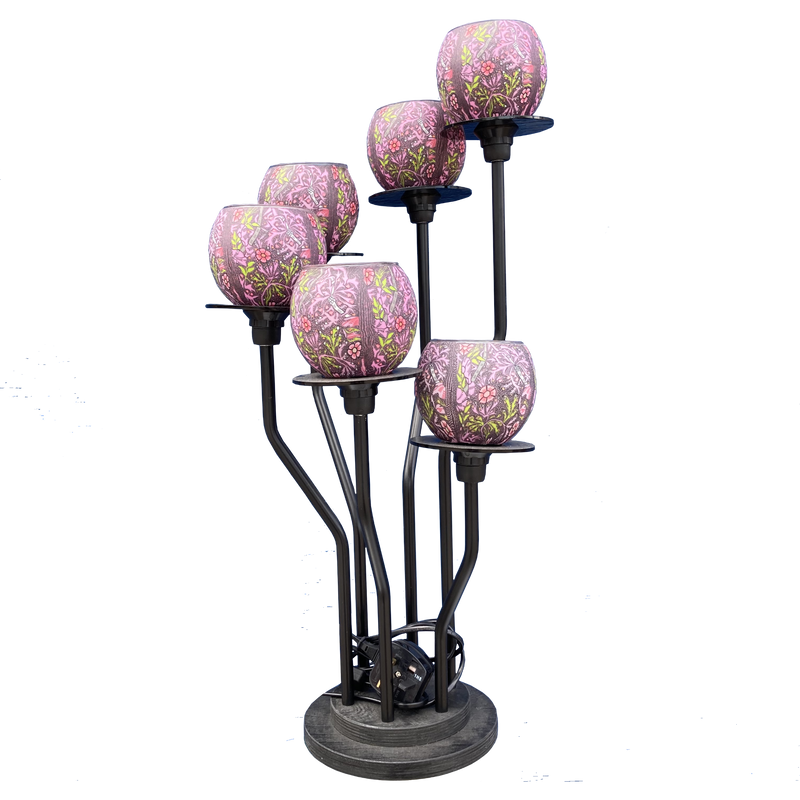 Glowing Glass Lamp for six shades