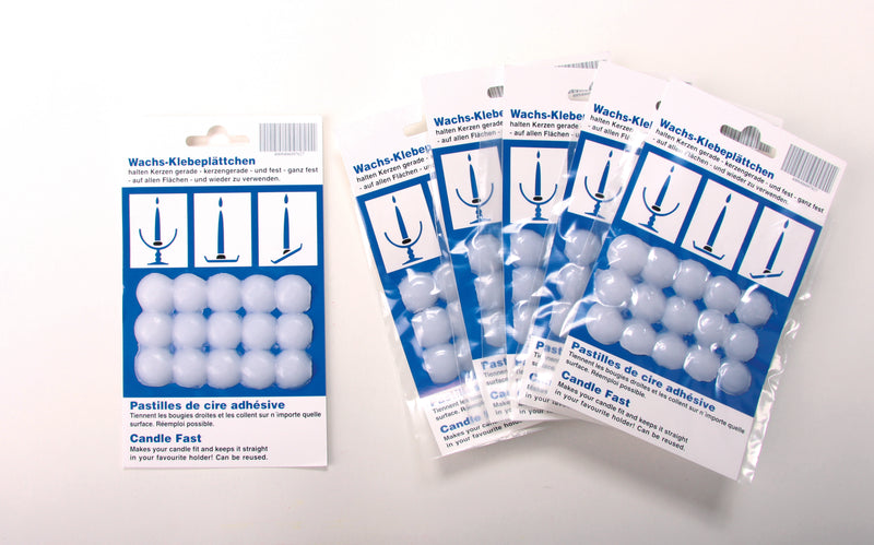 Fixing wax pads for candles