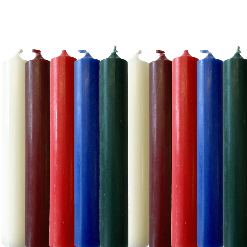 Dinner Candles, Regular x 10 Christmas Mix