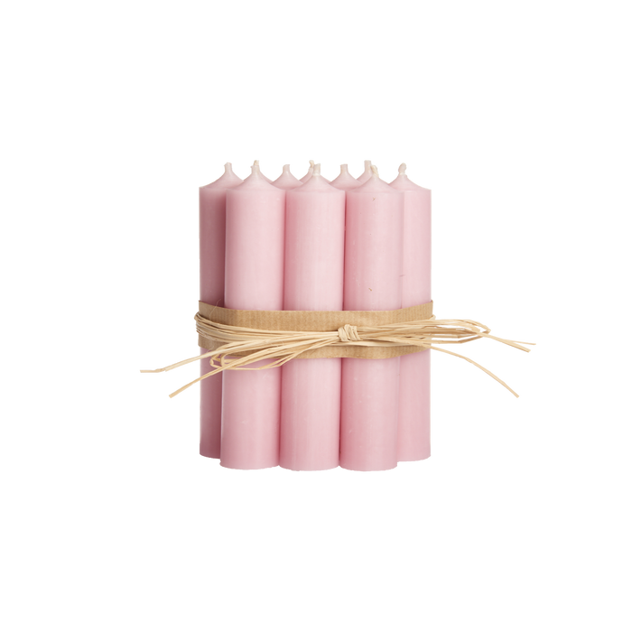 Pastel Rose, Short Dinner Candles