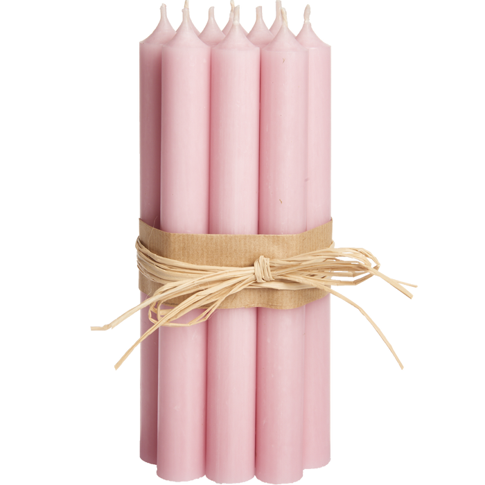 Pastel Rose/Pink, Tall Dinner Candles