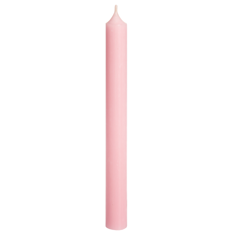P09-Pastel Rose, Tall Dinner Candles
