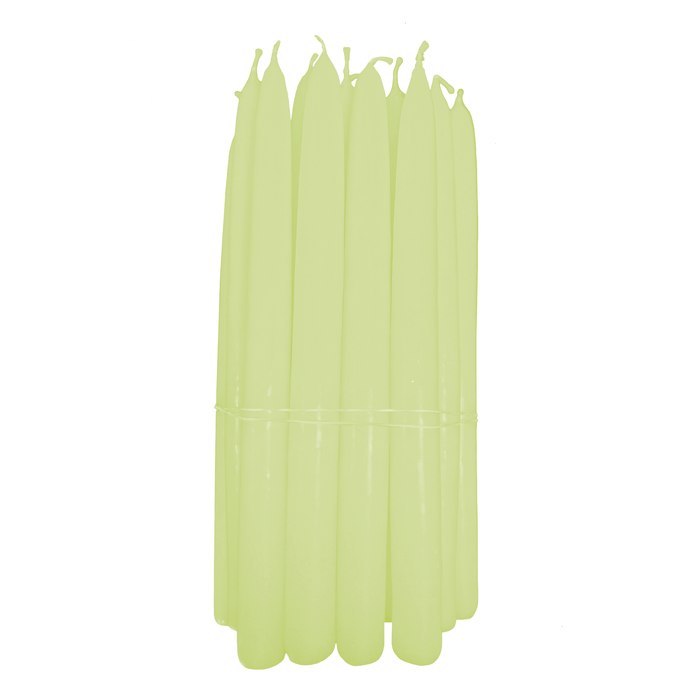 Pastel Green, Tapered Handmade Dinner Candles