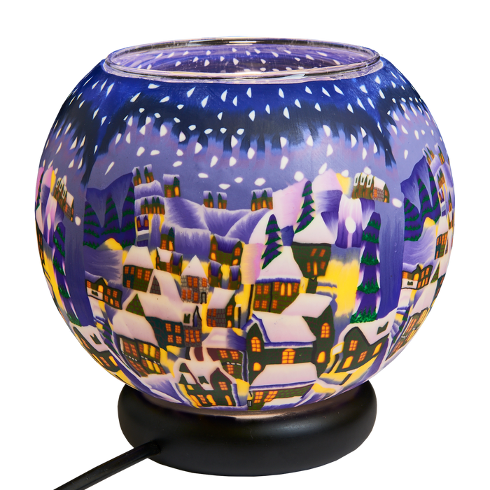 XLD Snowy Town by Night Lamp